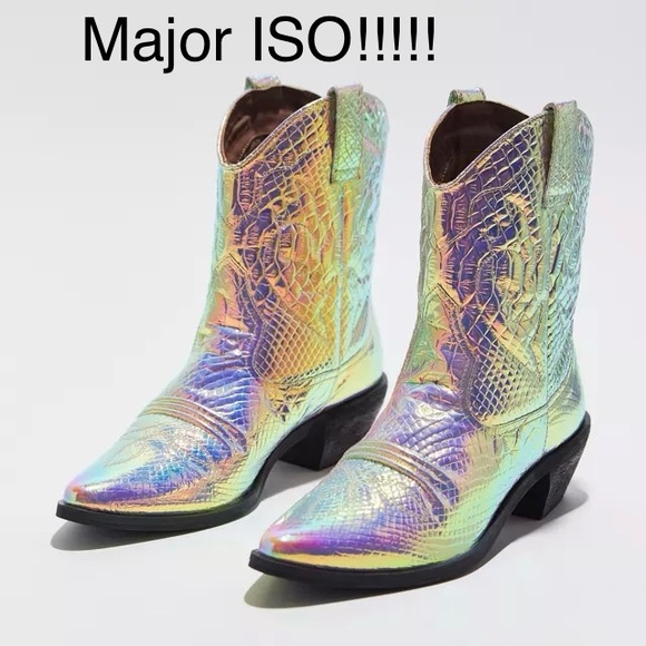 Urban Outfitters Shoes - ISO!!! Urban Outfitters Fallen Reptile Iridescent Boots